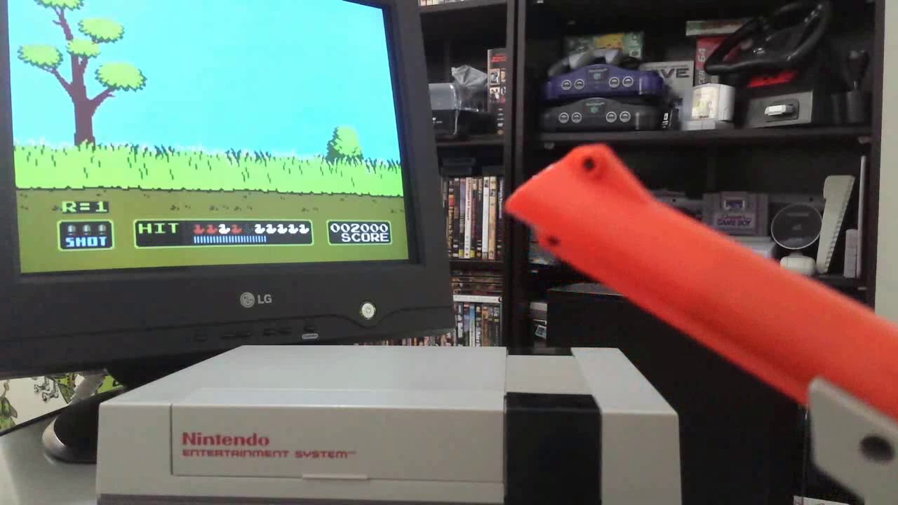 Como funcionava a pistola do jogo Duck Hunt?