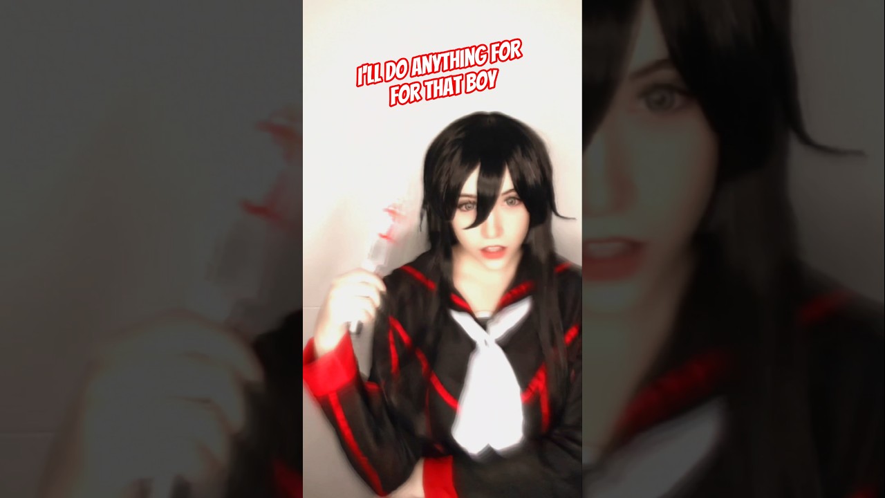 I'll do anything for that boy | Ryoba Aishi #cosplay #shorts #yanderesimulator