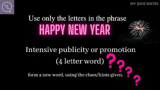 Find the new word from HAPPY NEW YEAR | Word scramble games | Scrambled word games screenshot 2