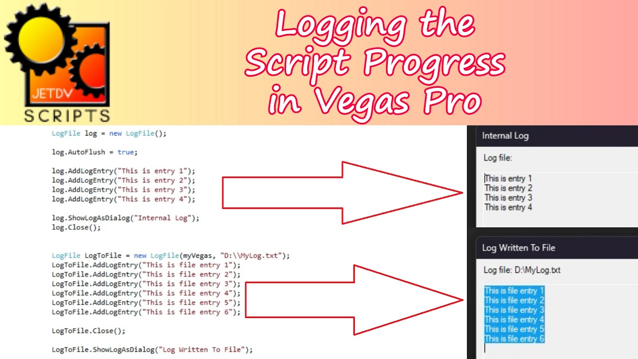 Script In Progress Logging the Script Progress in Vegas Pro - YouTube