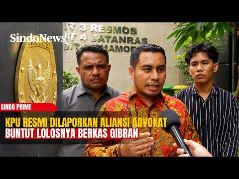 Dinilai Lalai Lakukan Verifikasi Berkas Gibran, Aliansi Advokat Laporkan KPU | Sindo Prime | 09/10