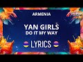 Lyrics    yan girls  do it my way  jesc 2023 armenia