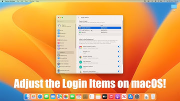 How to Adjust the Login Items on macOS