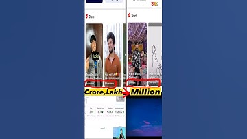 views का option Crore se Million मे कैसे change kare #shorts #youtubetricks  #viraltrick