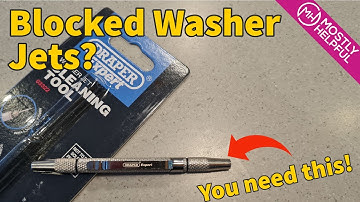 Draper Windscreen Jet Cleaning Tool (03322) - Quick review and dealing with blocked washer jets