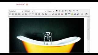 New entry in Moodle's glossary, linking a picture