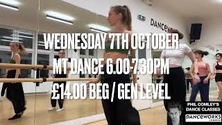 PHIL'S MT DANCE at DANCEWORKS - 7th Oct 2026