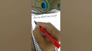Beautiful Cursive Handwriting! Motivational Quote in Calligraphy #good #shortsvideo #writing #art
