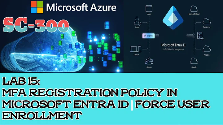 Azure SC-300 Lab 15: MFA Registration Policy in Microsoft Entra ID | Force User Enrollment