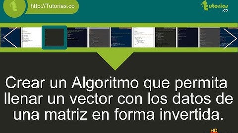 arreglos – pseudocodigo (llenar vector con matriz forma inversa)