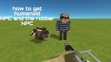 how to get humanoid NPC and the robber skin [tutorial] | simple sandbox 2