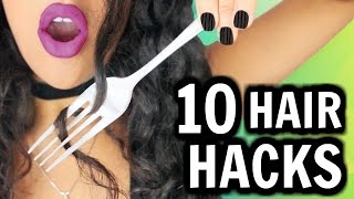 10 Hair HACKS You've NEVER Seen Before!!