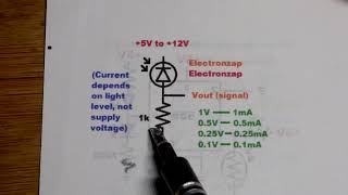 Photodiodes Set Current Based On Light Level