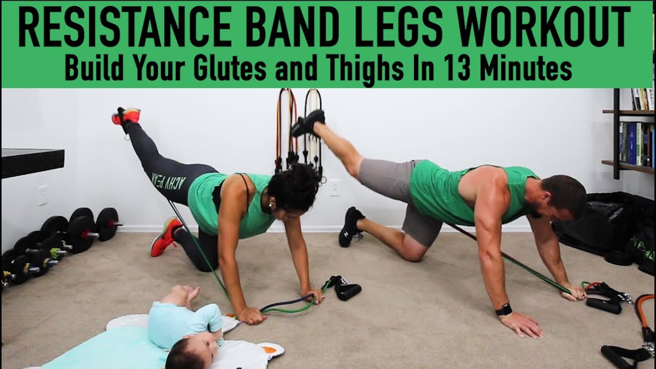 Resistance Band Leg Workout - Home Workout with Bands 