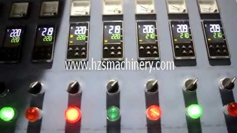 Three color plastic straw making machine