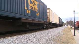 CSX northbound intermodal train Q142 in Acworth,GA