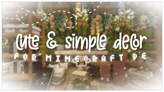 New Cute & Simple Decoration Mods For Minecraft PE/BE! ✨💞☁️ (Cottagecore, Vintage Aesthetic MCPE) screenshot 2