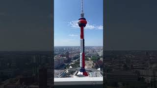 The TV tower in Berlin is looking great today. #TommyHilfiger #Puffer #Berlin