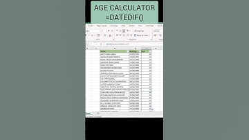 Calculate Age quickly in Excel. #datedif #excel #exceltips #exceltutorial