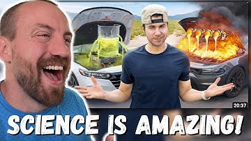 SCIENCE IS AMAZING! Mark Rober Acid vs Lava- Testing Liquids That Melt Everything (REACTION!)