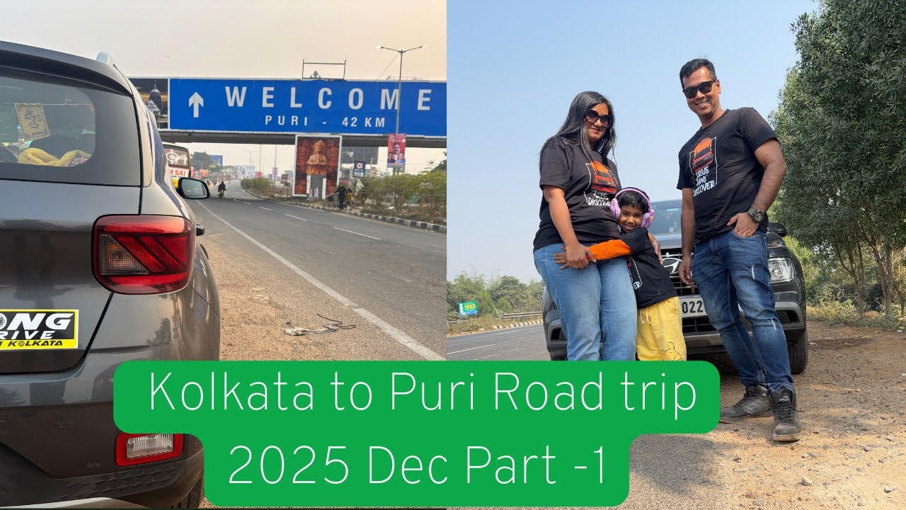 Kolkata to Puri by Car Part-1 🙏🚗| Road trip | Hotel Dreamland | Annual Fast Tag 