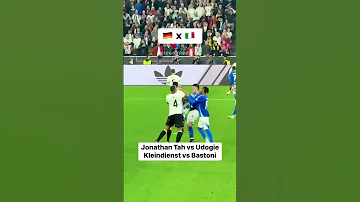 Jonathan Tah Vs Udogie Kleindienst Vs Bastoni Crazy Italy Italia Germany Football Soccer 