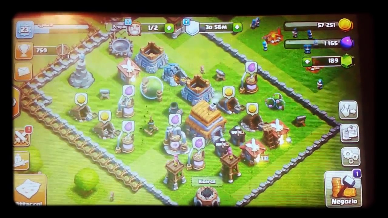 Come avere tante gemme su clash of clans - 