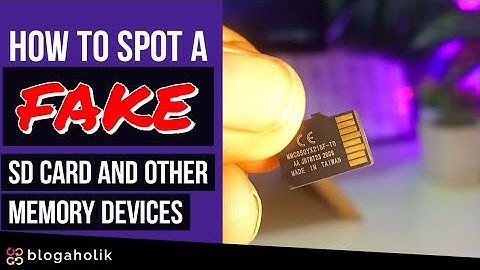 How to Spot a FAKE Memory Card and Storage