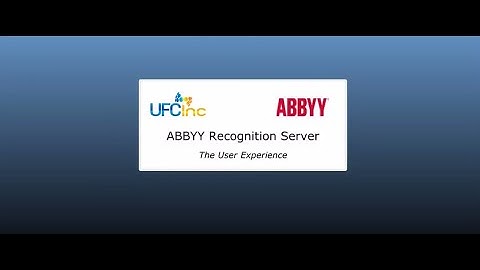 ABBYY FineReader Server: User Experience