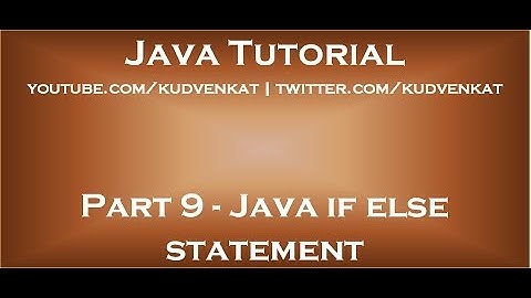 Java if else-instructie