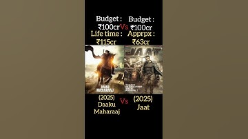 Jaat Vs Daaku Maharaaj Box office collection #jaat #sunnydeol #boxofficecollection #shorts