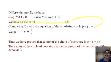 OSCULATING CIRCLE & SPHERE:Prof.Ravi Kant Mishra