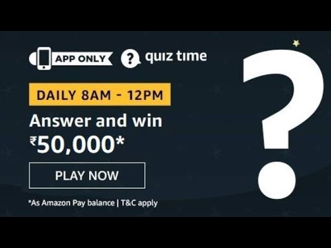 Amazon Quiz Answers Today l Win 50000 Amazon Pay Balance l 27 July 2020