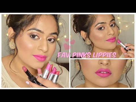 TOP FAVOURITE PINK LIPSTICKS - 2018 (INDIAN / SOUTH ASIAN SKIN TONE)