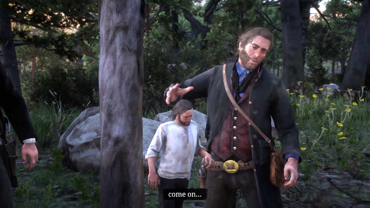 RDR2 but NPC's size scales with their toughness YouTube