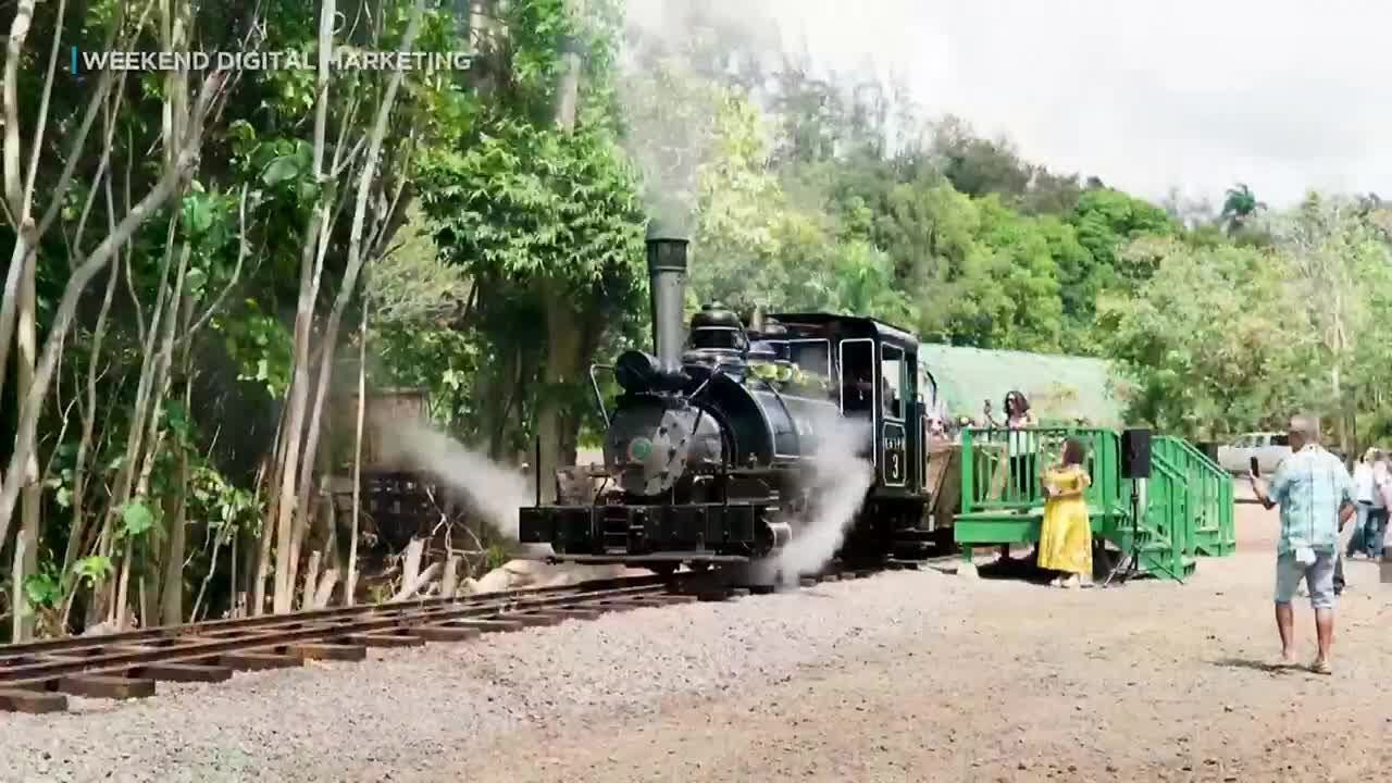 All aboard! 100-year-old steam locomotive restored on Kauai ahead of train tours