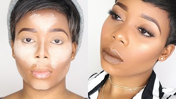 Flawless Full Coverage! Foundation, Highlight & Contour Routine | Makeup Tutorial