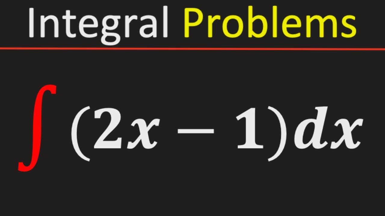 Integral Of 2x 1 How To Integrate 2x 1 Integration Of 2x 1 YouTube integral-of-2x-1-how-to-integrate-2x-1-integration-of-2x-1-youtube
