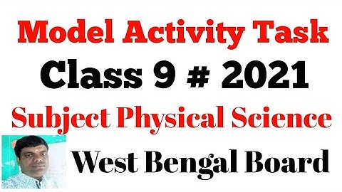 Class 9 // Subject Physical Science  // Model Activity Task 2021 // in Hindi medium