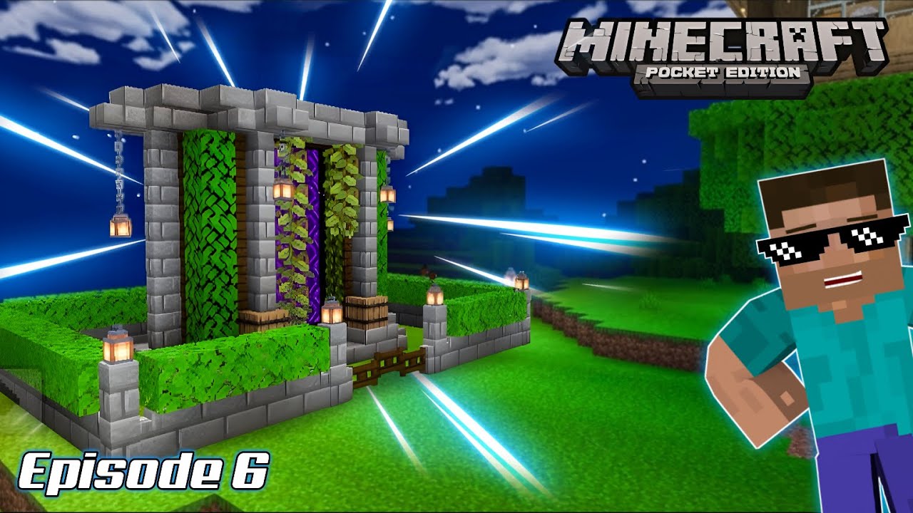 I made an aesthetic nether portal in my survival world || Minecraft ...