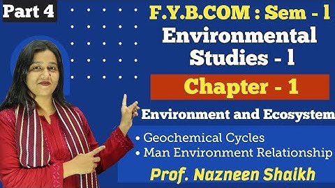 FYBCOM || Environmental Studies 1 || Semester 1 | Chapter 1 | Environment and Ecosystem | Part 4 |