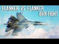 Russian Su-27 Flanker Vs Ukrainian Su-27 Flanker BVR Fight | Digital Combat Simulator | DCS.