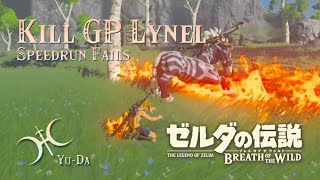 BoTW: Kill Great Plateau Lynel Unofficial Speedrun Fails (2020/5/09~2020/5/12)