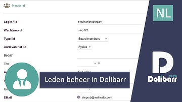 Tutorial 18 - NL - Leden beheer in Dolibarr ERP CRM
