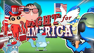 NOOB VS PRO VS HACKER | In Fight For America | With Oggy and Jack | Yashap gaming