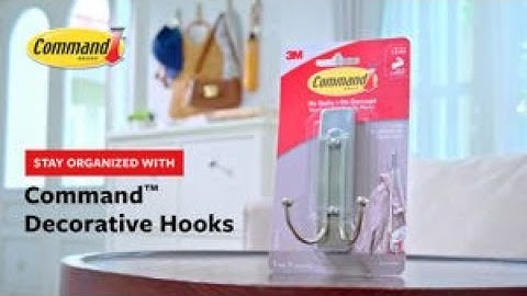 How to Use Command™ Decorative Large Double Hooks