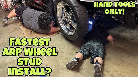 Installing ARP Wheel Studs As FAST as Possible With Only Hand Tools. 1000+HP MKIV Supra Update