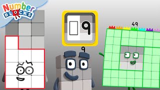 Numeros acabados en 9 Club 0⃣9⃣ | Aprende a contar  Numberblocks en Español