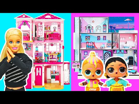 Oyuncak bebek evi düzenleme oyunu! Ümit L.O.L Sevcan Barbie'nin evini yerleştiriyor!