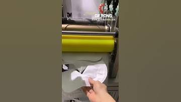 Testing video automatic KN95 N95 mask slice single piece pressing making machine